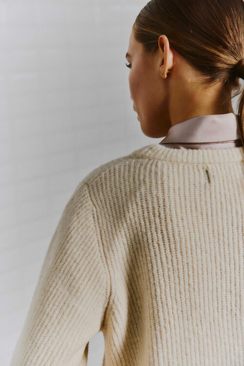 WITHBLACK Off White Sweater