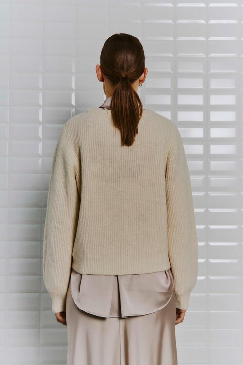 WITHBLACK Off White Sweater