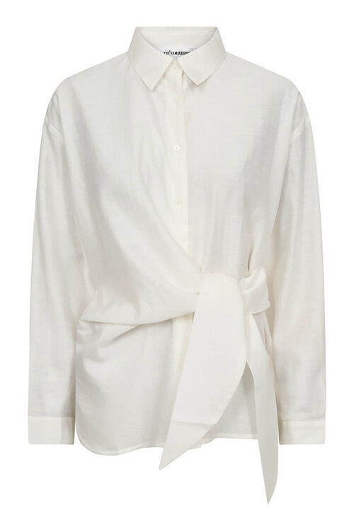 Co'couture Off White Idina Blouse met Strikdetail