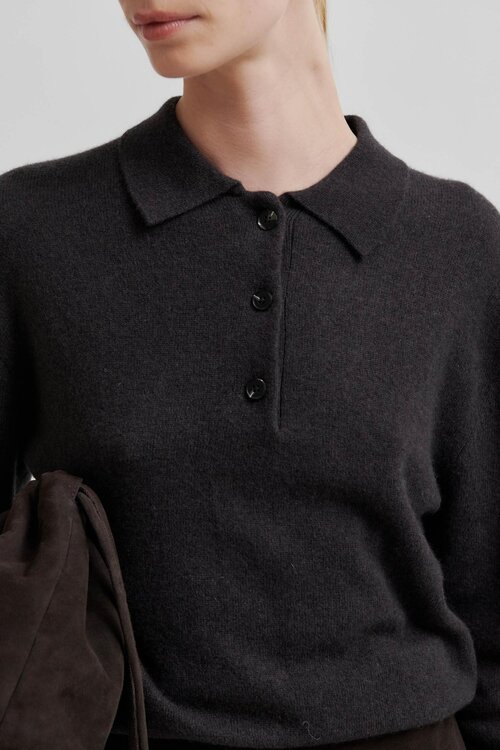 Second Female Vellena Knit LS in Bruin