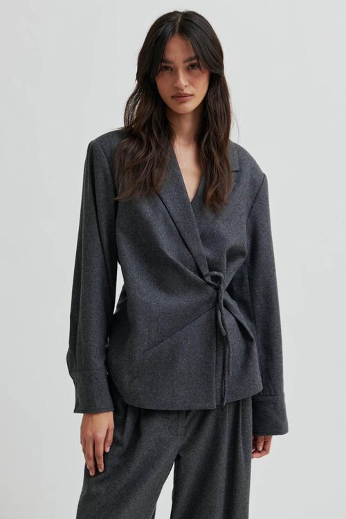 Second Female Milea Wrap Shirt in Grijs
