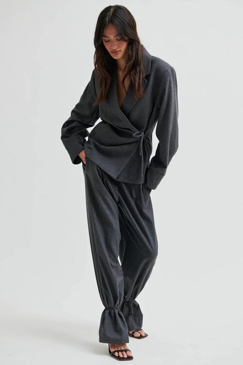 Second Female Milea Wrap Shirt in Grijs