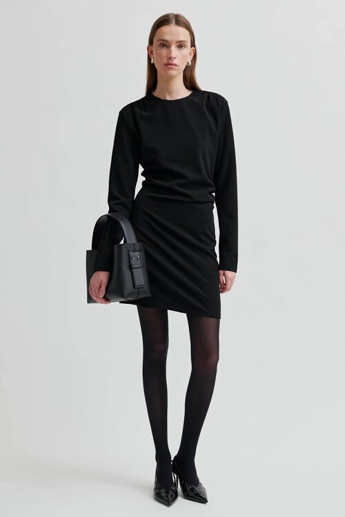 Second Female Koa Mini Jurk in Zwart