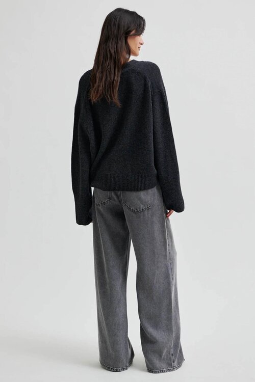 Second Female Ervin Denim Jeans in donkergrijs