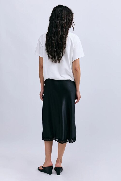 Love Stories Midi-jurk in zwart en wit