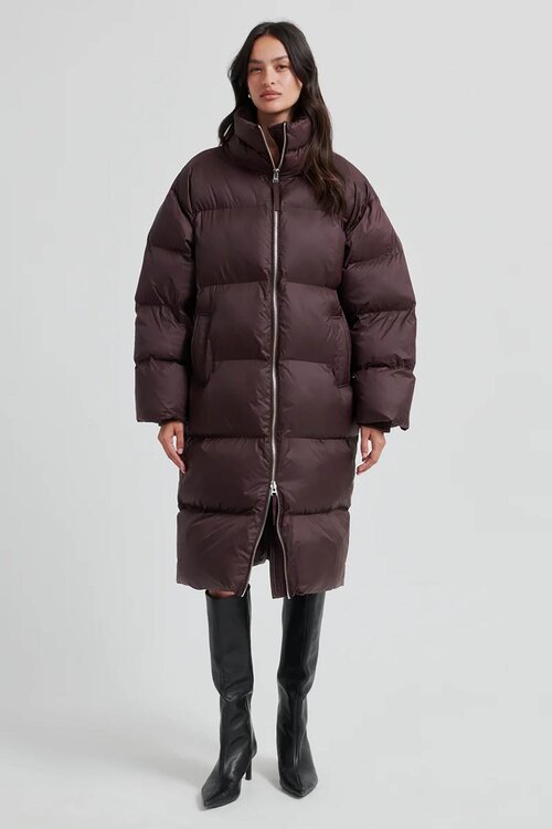 Second Female Zwarte Riya Lange Puffer