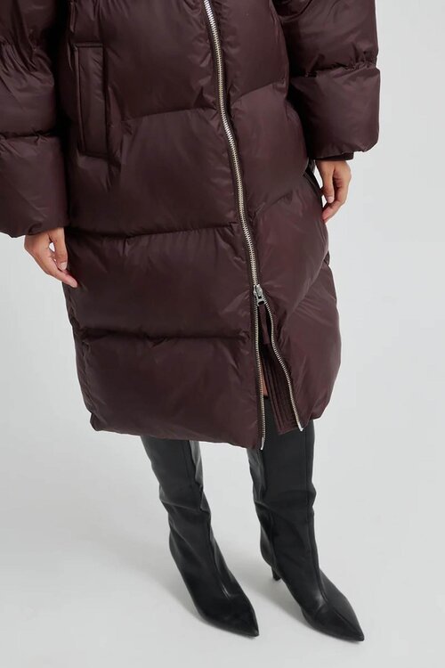 Second Female Zwarte Riya Lange Puffer