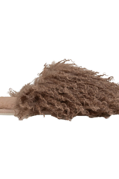 Love Stories Camel Slippers met Bont