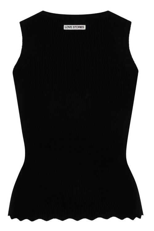 Love Stories Black Bella Knit Top