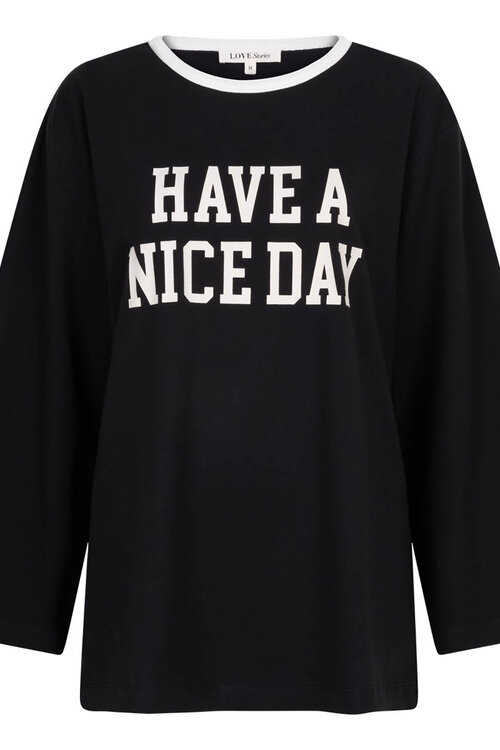 Love Stories Zwarte Ozzie Overhemd