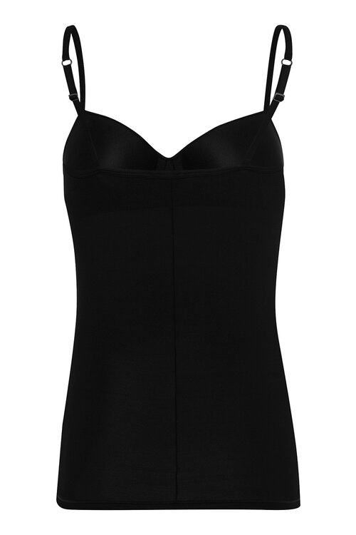 Hanro Zwarte Allure Gewatteerde Bh Top