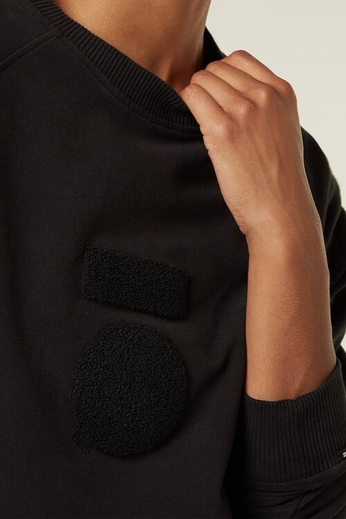 10Days Zwarte THE CREW NECK SWEATER