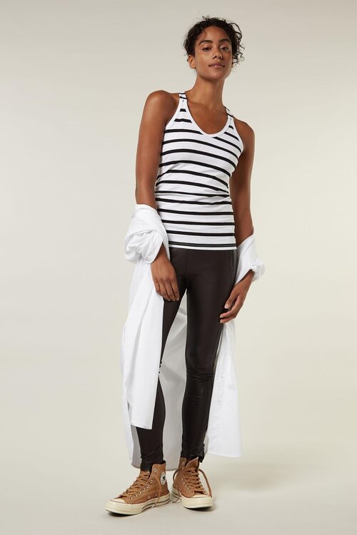 10Days THE WRAPPER STRIPE in zwart/wit