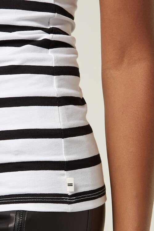 10Days THE WRAPPER STRIPE in zwart/wit