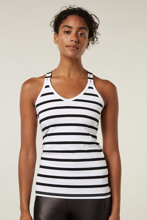 10Days THE WRAPPER STRIPE in zwart/wit