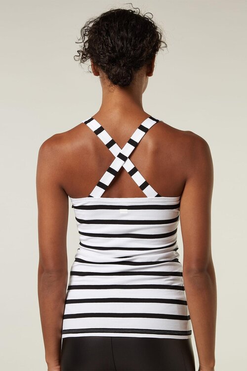 10Days THE WRAPPER STRIPE in zwart/wit