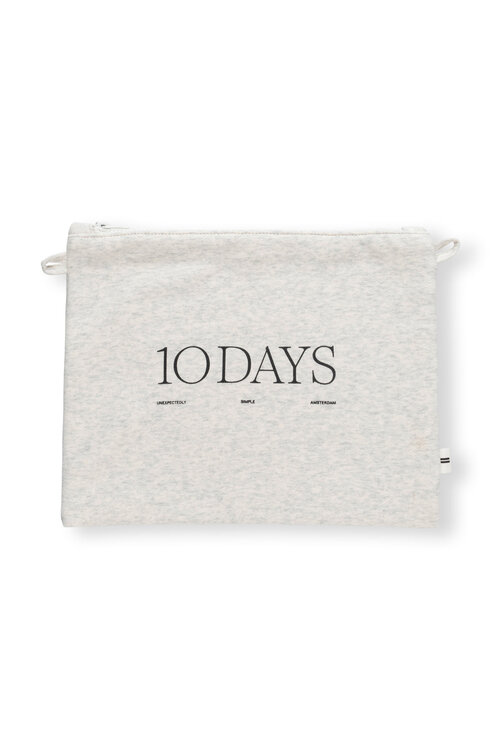 10Days Zachte Witte clutch van fleece