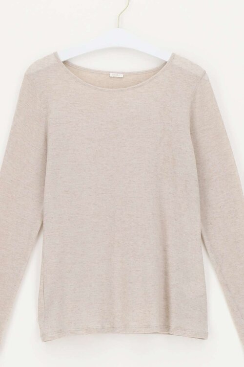 Oroblu Beige Perfect Line Kasjmier T-shirt