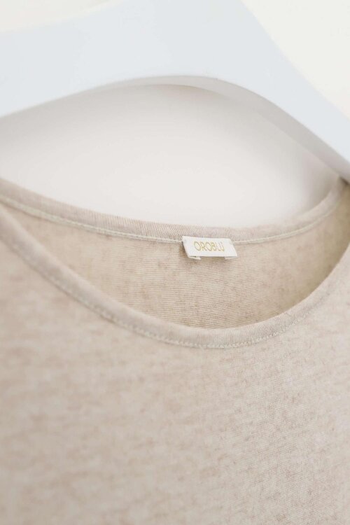 Oroblu Beige Perfect Line Kasjmier T-shirt