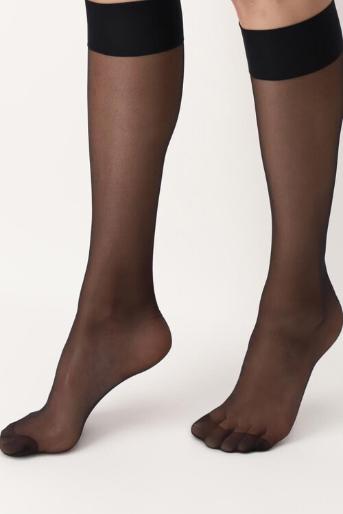 Oroblu Zwarte Mi-Bas Lycia 15 kniekousen