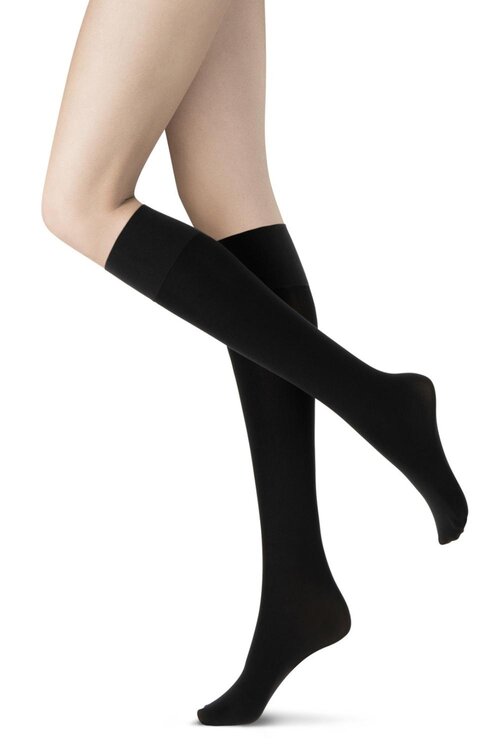 Oroblu Zwarte Mi-Bas Different 80 Kniekousen