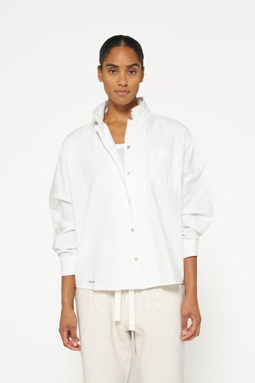 10Days Wit piqué overhemd