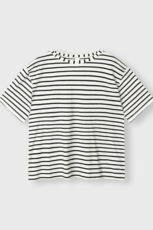10Days The tee with stripes in black and white