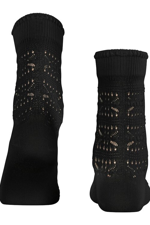 Falke Zwarte FALKE Granny Square Dames