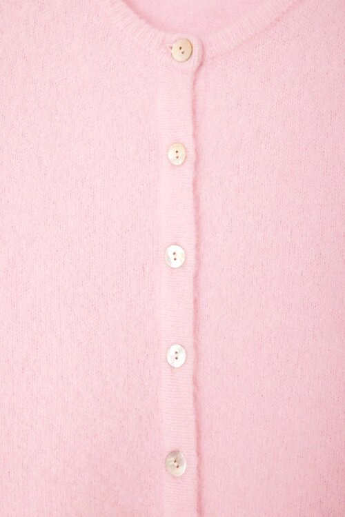 American Vintage Gebreid Vest in Roze