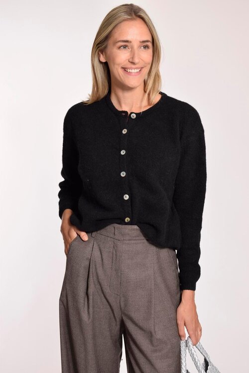 American Vintage Zwart Gebreid Vest