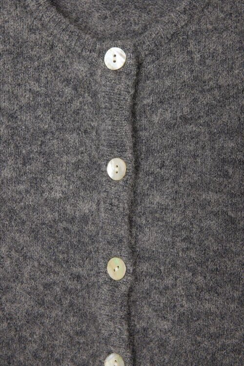 American Vintage Grijze Gebreide Cardigan