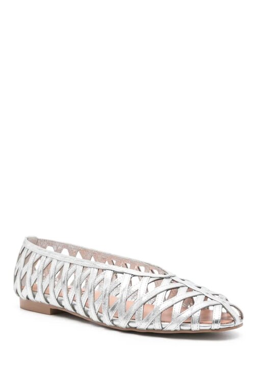 Bibi Lou Liala Flats in Zilver - Ballerina's
