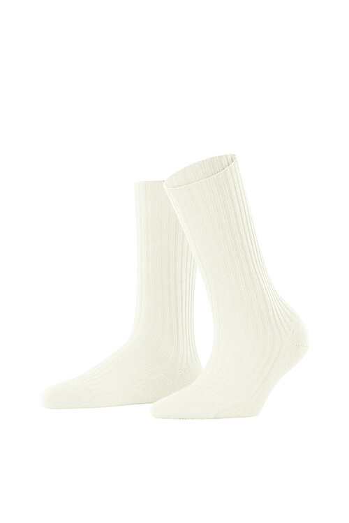 Falke Off White FALKE Cosy Wool Dames Boot