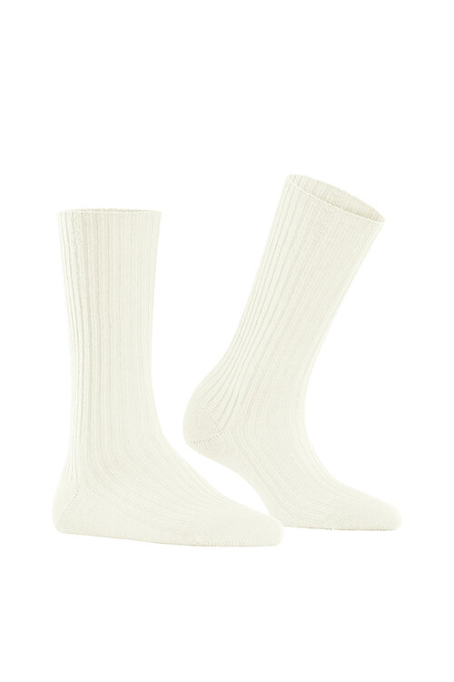 Falke Off White FALKE Cosy Wool Dames Boot