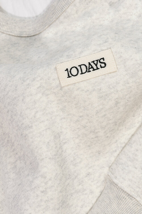 10Days Zacht wit melee THE CLEAN STATEMENT SWEATER