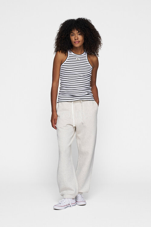 10Days THE TANK TOP STRIPES in wit/zwart