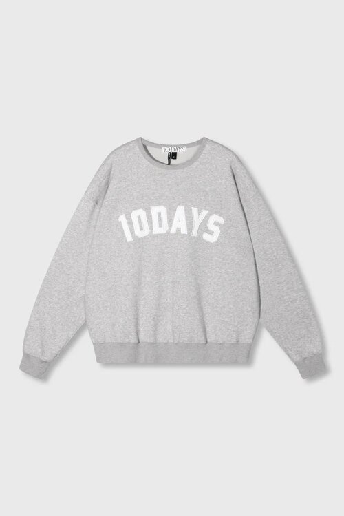 10Days THE STATEMENT SWEATER in Light Grey Melee