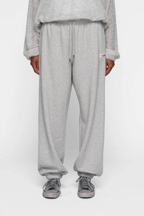 10Days Lichtgrijs gemêleerd THE BAR JOGGER FLEECE