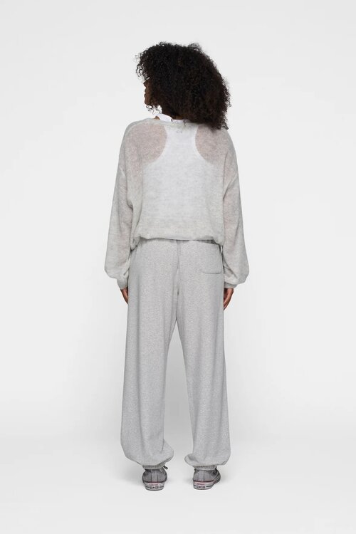 10Days Lichtgrijs gemêleerd THE BAR JOGGER FLEECE