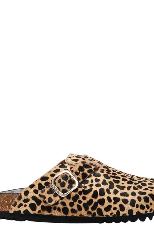 Scholl Fae Pony Lea Leopard sandalen