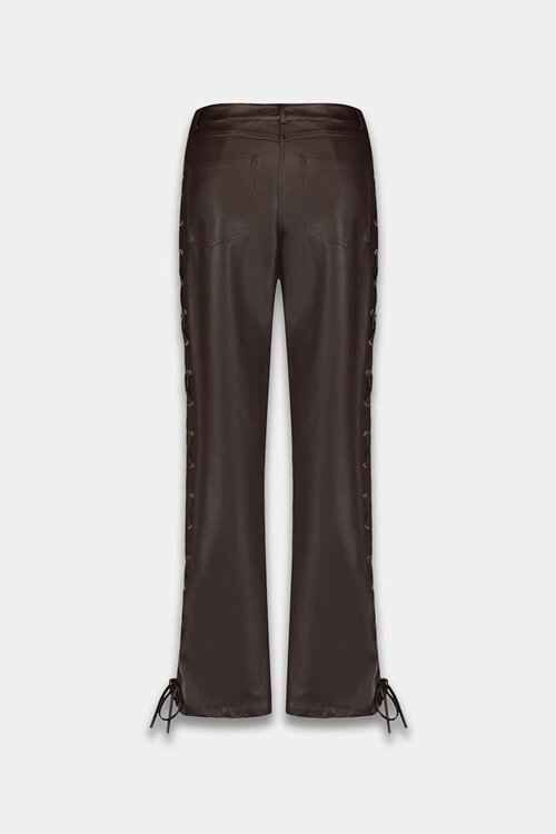 Harper & Yve Sally Fake Leather Pants in Bruin