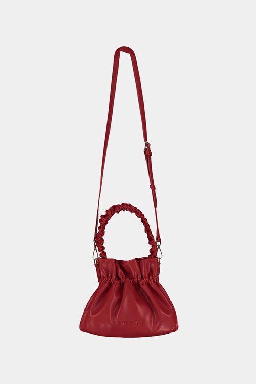 Harper & Yve Bordeaux gestreepte tas