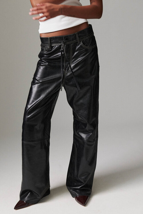 Day Birger et Mikkelsen Zwarte Leren Broek