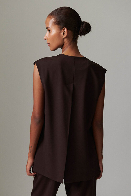 Day Birger et Mikkelsen Gilet in Bruin