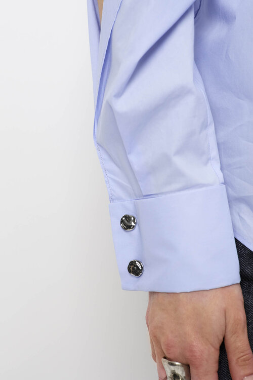 Dante 6 Champlin Blauw Open Mouw Shirt