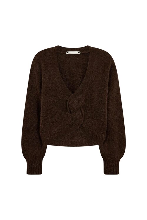 Co'couture Comfortabele Bruine Cozy Trui