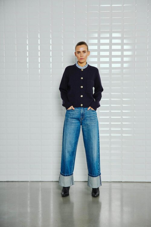 WITHBLACK Marineblauw Gilet