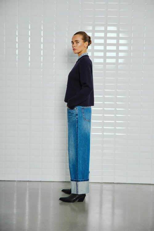 WITHBLACK Marineblauw Gilet