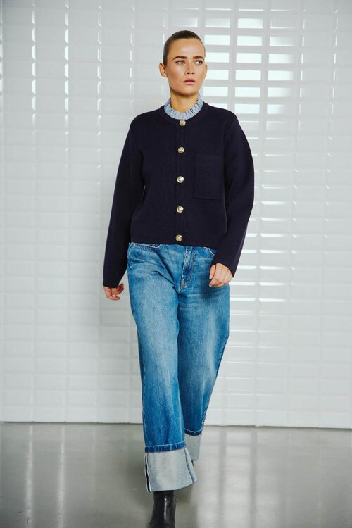 WITHBLACK Marineblauw Gilet