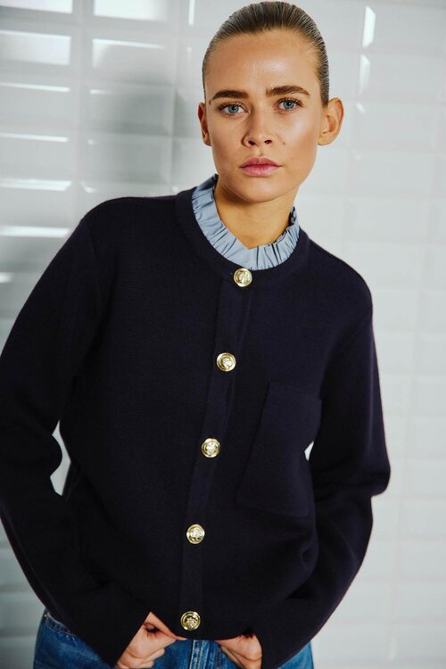 WITHBLACK Marineblauw Gilet